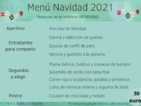 Ya podéis reservar el menú de navidad